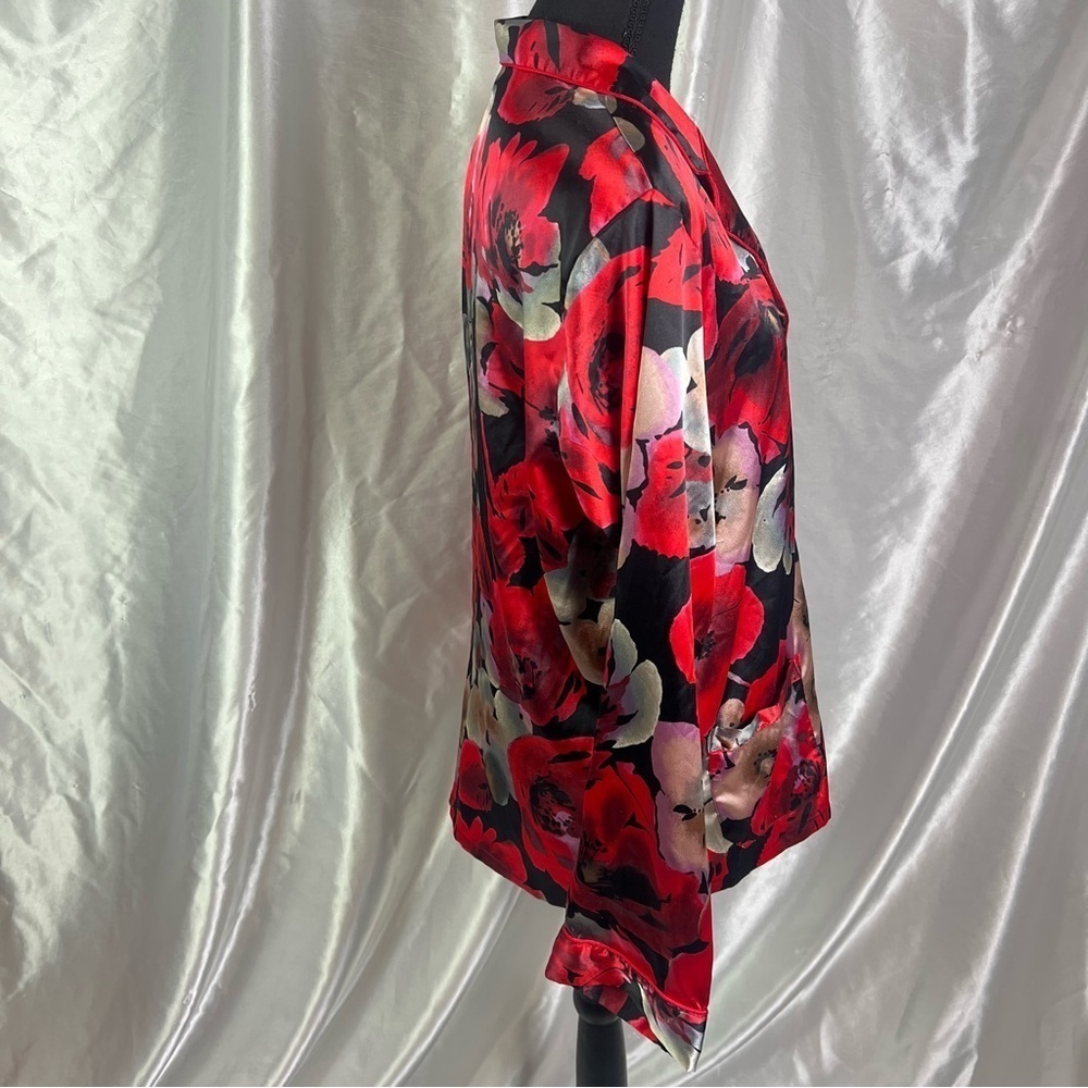 Victoria’s Secret Vintage Satin Floral Blouse –Soft Coquette Aesthetic (S) - Picture 8 of 10